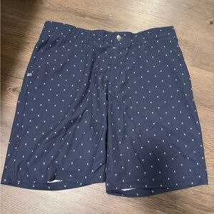 adidas Men's Dark Blue Patterned Shorts